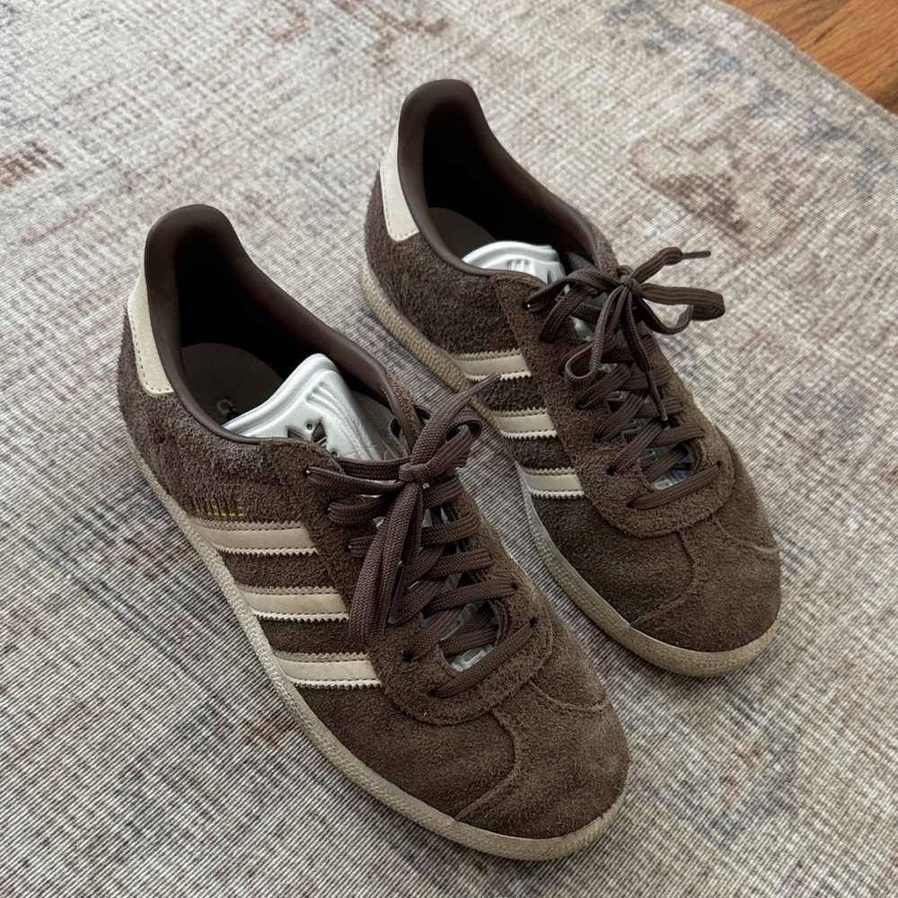 adidas Suede Sneakers in Brown and Cream